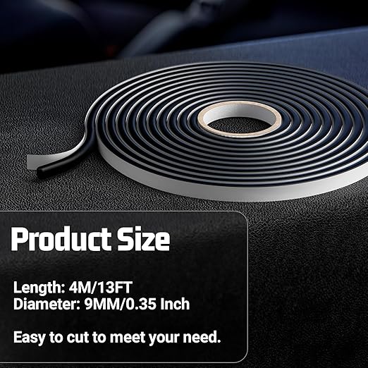 Butyl Sealant Tape 1PCS Butyl Rubber Tape for Installing Car Part, Windows, Doors and Windshield, Black, Waterproof