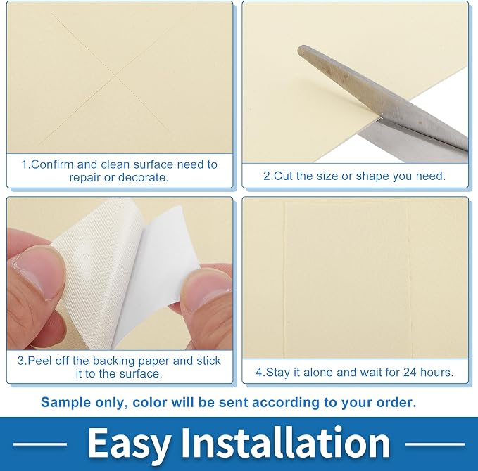 Self Adhesive Leather Repair Patch Strong Stickiness 60"x16" Leather Repair Tape PU Leather Beige White 1 Pcs