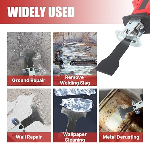2/5inch (10mm) HCS reciprocating Saw Blade Saber Shovel Length Cleaning Tool for Removing Tile Grout Glue Gaps, etc.…