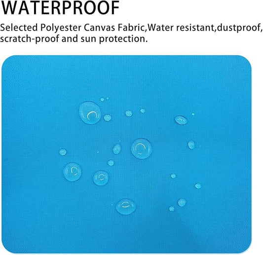 Gheeidau Canvas Repair Patch 9×11 Inch 3Pcs Waterproof Self-Adhesive Fabric Repair Patch for Tents,Boat Cover,Pop Up Canopy,Patio,Bags,Car Seats,Sofas,Furniture Cover(Blue)