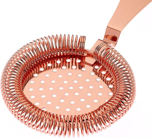 Barfly Deluxe Antique Hawthorne Spring Strainer, Copper