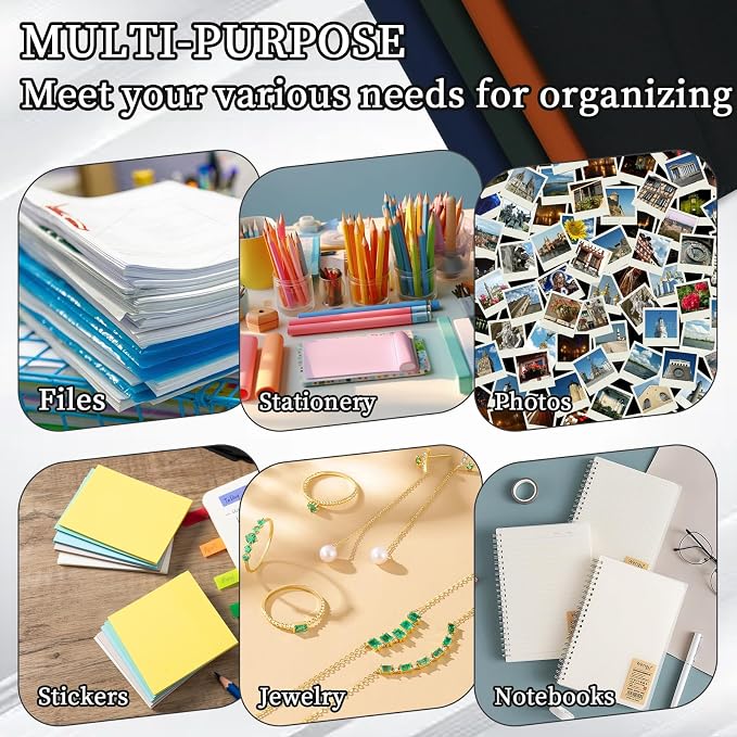 MultiBey PU Leather A4 Document Holder File Organizer with Snap Closure, Waterproof/Water‑Resistant A4 & Letter Size Envelope Folder 13 x 9.5 in - Holds up to 100 Sheets (Black)