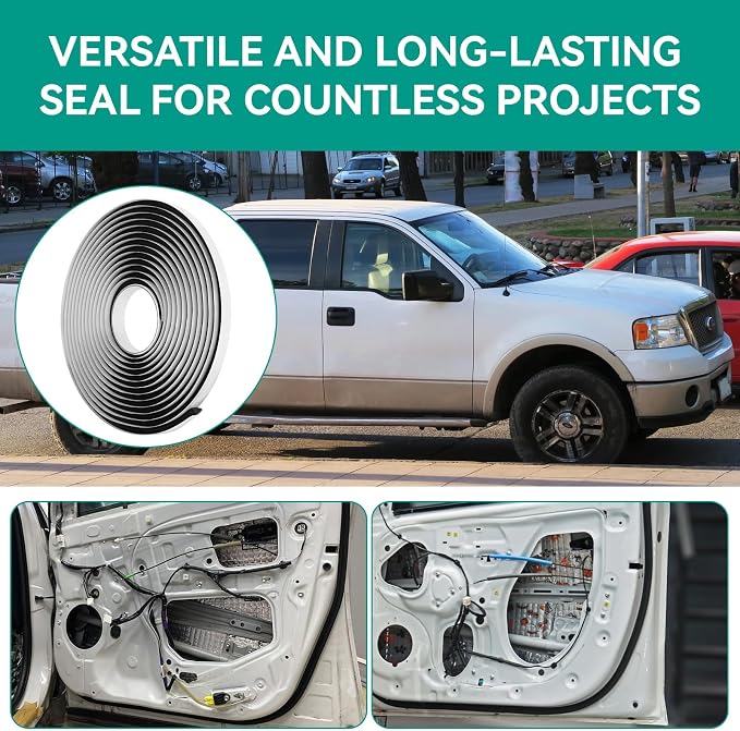 Butyl Sealant Rope for Tuf-Tite and Polylok Septic Tank Risers, 5/16" x 20' Butyl Sealing Tape for Automotive, RV, Marine, Windows, Doors, Windshield