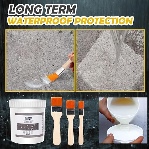 64 OZ (1800g) Jaysuing Invisible Waterproof Agent, Waterproof Sealant, Transparent Rainproof Coating, Water-Resistant Anti-Leakage Agent, Transparent Repairing Leak Water-Resistant Adhesive