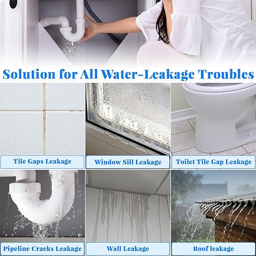 Invisible Waterproof Agent, 17.63oz Transparent Polyurethane Waterproof Coating Anti-Leakage Repairing Adhesive for Roof Walls Bathroom Kitchen Indoor Outdoor