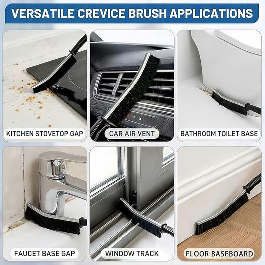 23Pcs Crevice Cleaning Brush Set, Hard Bristle Scrub Brushes Tools for Deep Cleaning Gap, Multifunctional Grout Brush for Tile Lines, Sliding Door, Sill, Shutter, Bottle, Corner, Sink, Teapot