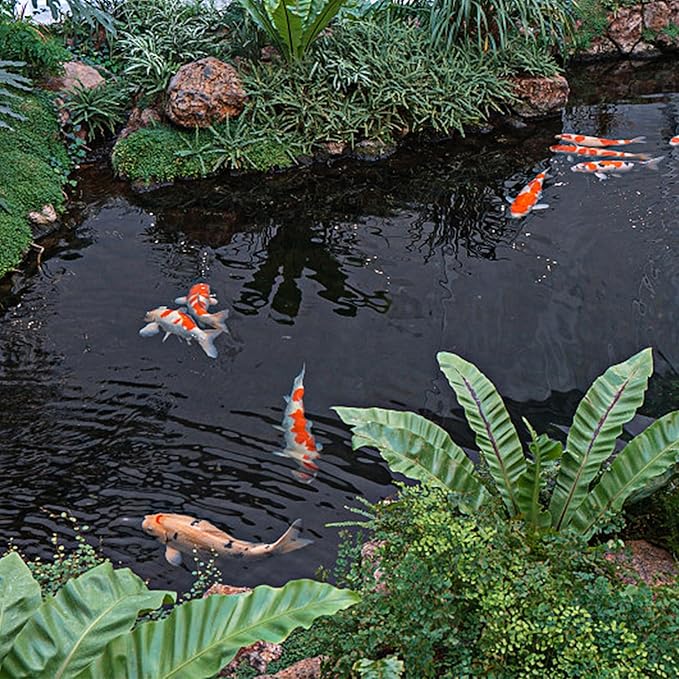 Adroiteet 15 x 25 FT Pond Liner, Fish Pond HDPE Liner, Pond Liners for Outdoor Ponds, Koi Ponds, Garden Fountain, Waterfall