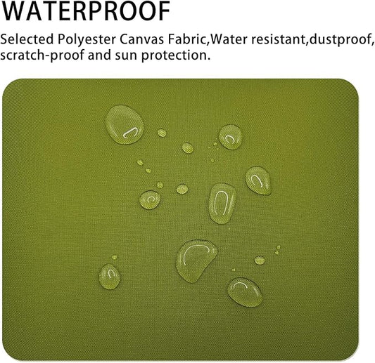 Gheeidau Canvas Repair Patch 9×11 Inch 3Pcs Waterproof Self-Adhesive Fabric Repair Patch for Tents,Boat Cover,Pop Up Canopy,Patio,Bags,Car Seats,Sofas,Furniture Cover(Green)