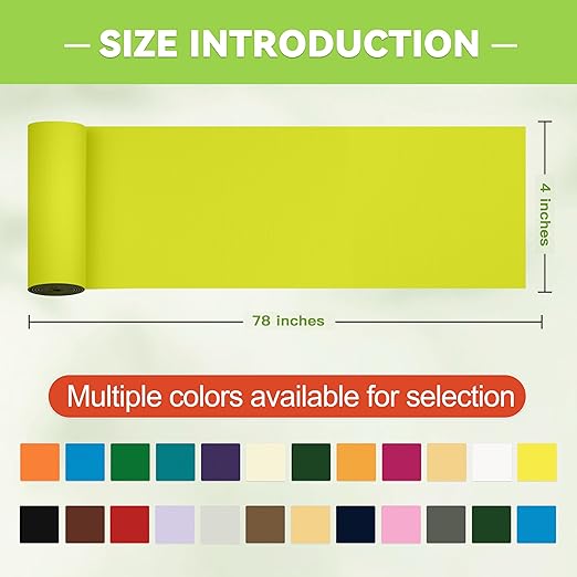 TIANLDD 4x78in Waterproof Repair Tape for Boat Covers,Tents,Tarp,RV Awning,Fabric Repair Tape(Yellow)