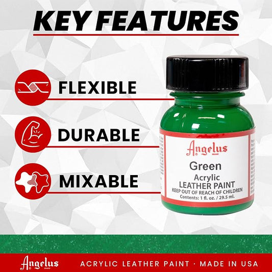 Angelus Acrylic Leather Paint, 1 oz, Green