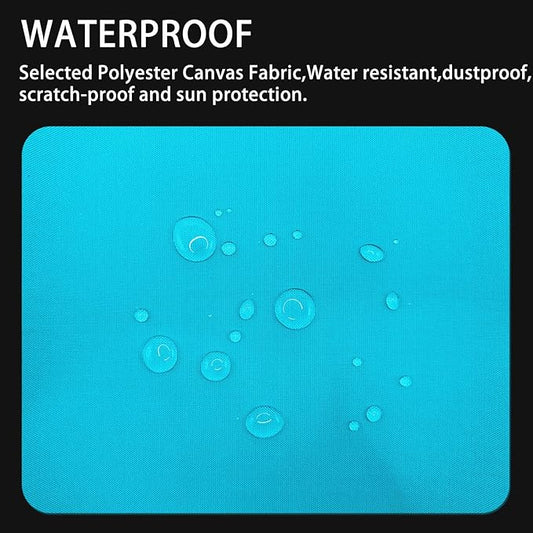 Gheeidau Canvas Repair Patch 9×11 Inch 3Pcs Waterproof Self-Adhesive Fabric Repair Patch for Tents,Boat Cover,Pop Up Canopy,Patio,Bags,Car Seats,Sofas,Furniture Cover(Turquoise)