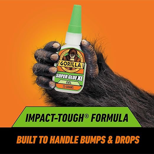 Gorilla Super Glue Gel XL, Clear Glue, 25 Gram (Pack of 2) - All Purpose and Fast Setting for Projects and Repairs