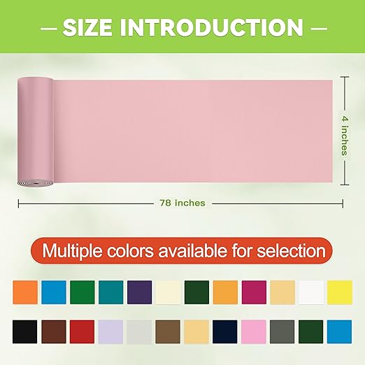 TIANLDD 4x78in Waterproof Repair Tape for Boat Covers,Tents,Tarp,RV Awning,Fabric Repair Tape(Pink)
