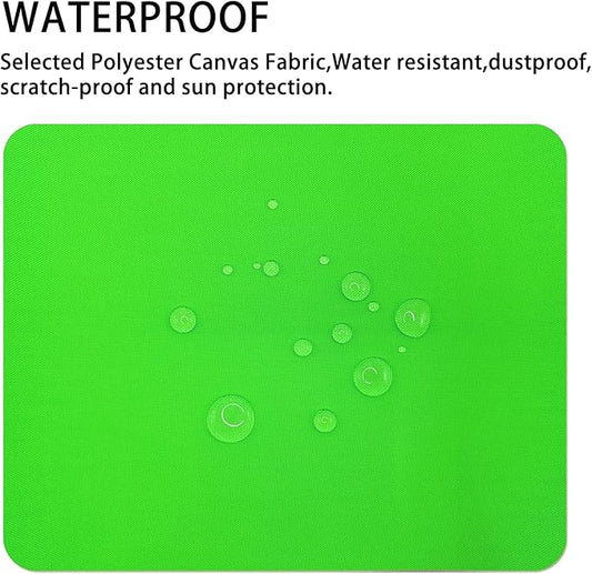Gheeidau Canvas Repair Patch 9×11 Inch 3Pcs Waterproof Self-Adhesive Fabric Repair Patch for Tents,Boat Cover,Pop Up Canopy,Patio,Bags,Car Seats,Sofas,Furniture Cover(Fluro Green)