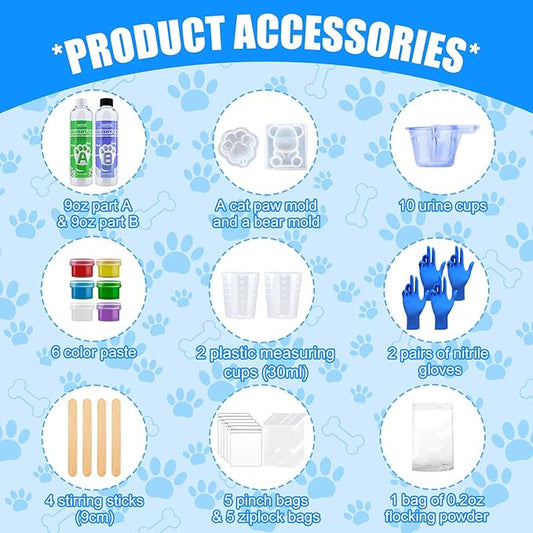 Liquid Silicone for Squishy Maker 18oz, Super Soft Silicone Rubber for Making Taba Squishy, Cat Paw Casting, Bear, Fast Cure All-in-One Kit, A Stress Relief Gifts for Beginners or DIY Enthusiasts