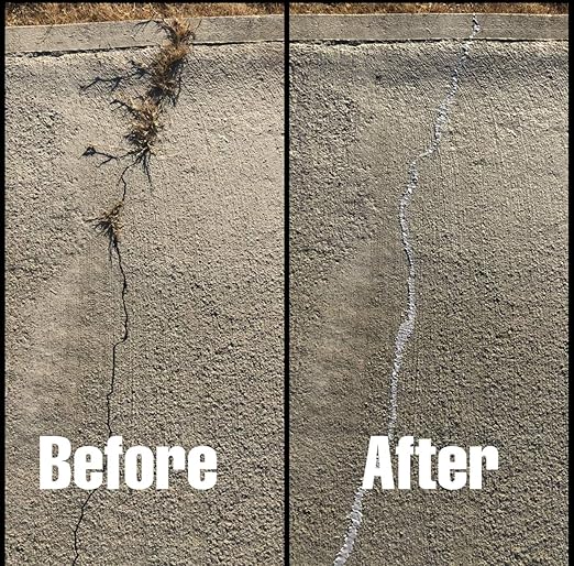 Bluestar FLEXIBLE Hairline Crack Filler, Gray, 16 fl. oz. – DIY Concrete Repair for Driveways and Patios
