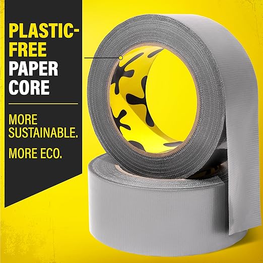 24 Pack Duct Tape Heavy Duty Waterproof - 2 In x 90 Ft - All-Weather, Silver, Easy to Tear, Strong Hold, No Residue, Gray Bulk Waterproof Tape for Repairs, DIY, Sealing, B2B, Home, Office, Outdoor Use