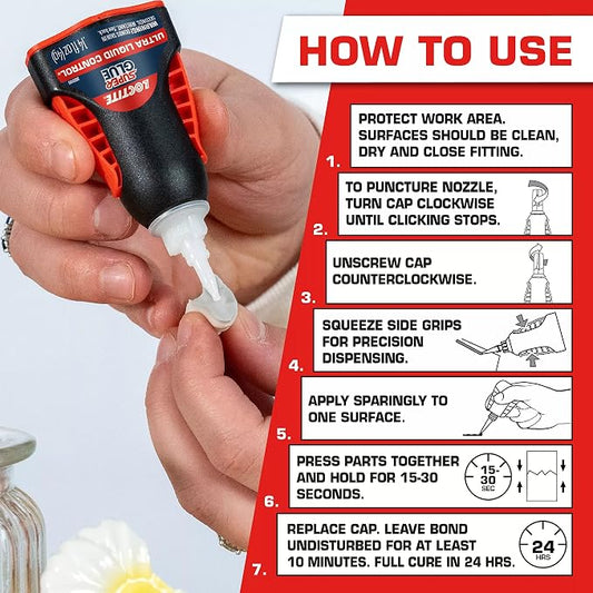 Loctite Super Glue Ultra Liquid Control, 0.14 fl oz, 1, Bottle