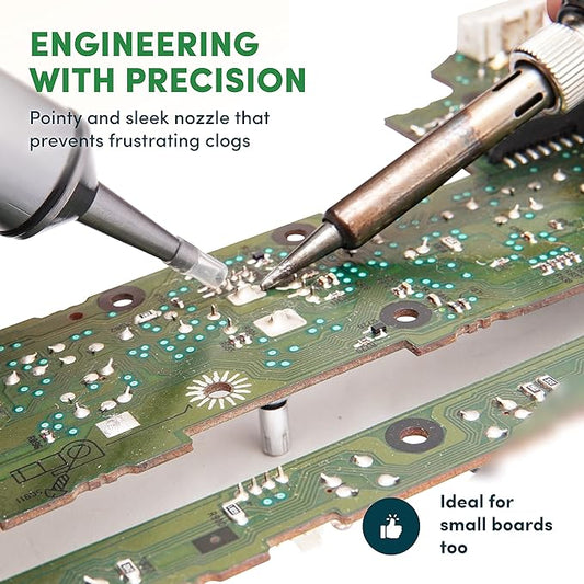 Solder Sucker Tool No Clog Silicone-Tip Manual Desoldering Pump Soldering Accessories for Solder Remover – Unrivaled Suction • No Power Needed • Ultra Low-Maintenance • Best-in-Class Desoldering Gun