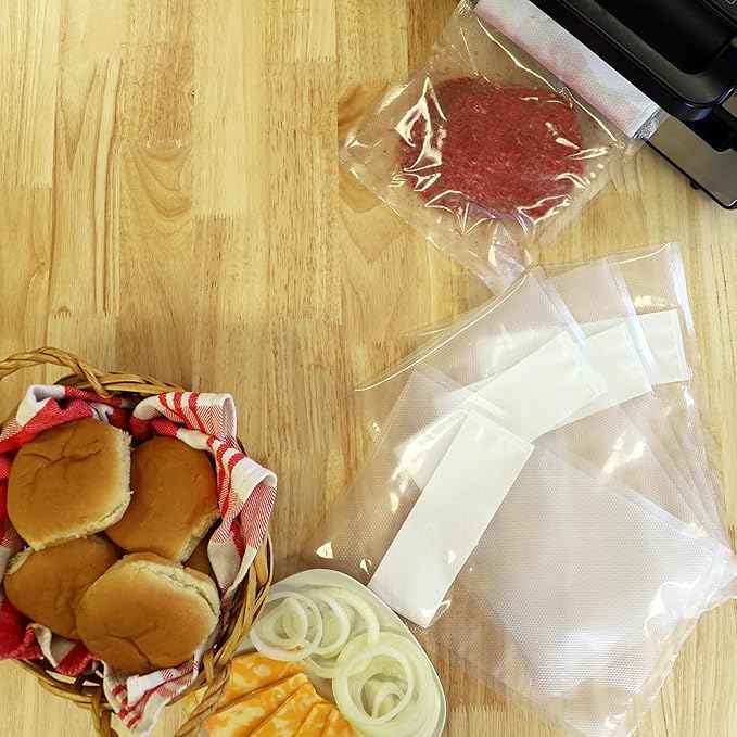Nesco Vacuum Sealer Liquid Block Bags, Quart Sized, 25 Count