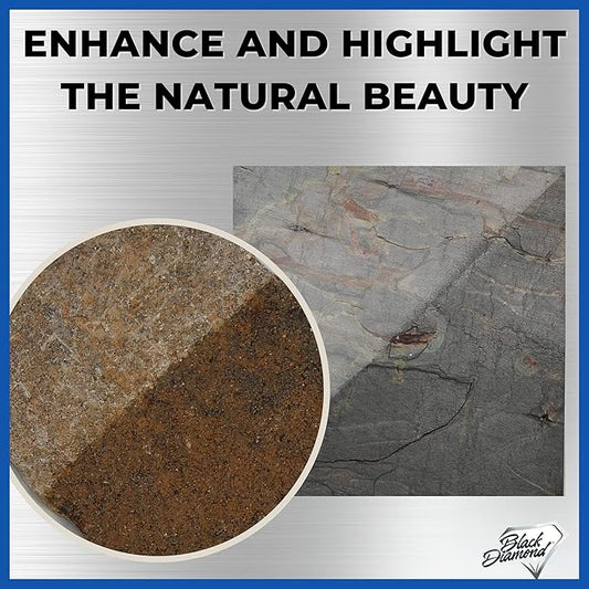 Color Enhancer Sealer for All-Natural Stone and Pavers. Marble, Travertine, Limestone, Granite, Slate, Concrete, Grout, Brick, Block. (Trial/Trial)