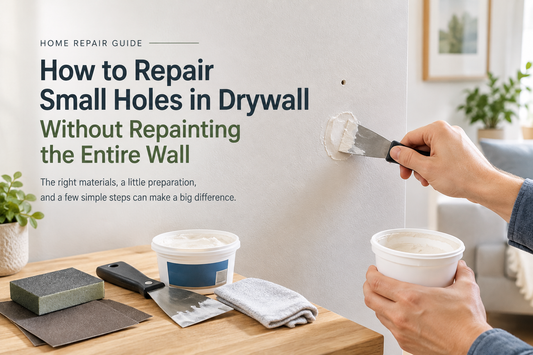 How to Repair Small Holes in Drywall Without Repainting the Entire Wall