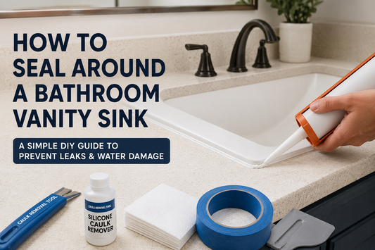 How to Seal Around a Bathroom Vanity Sink