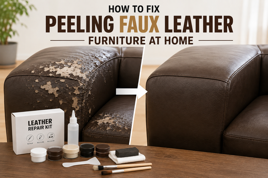 Step-by-step guide to fixing peeling faux leather furniture at home