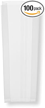 Restaurantware 14 Inch x 7 Inch Heat Seal Bags 100 High Clarity Resealable Pouches - No Flap Recyclable Clear Plastic Resealable Bags Heat Sealable For Snacks Or Meals