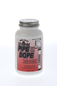 Black Swan All Purpose Pipe Dope, Pipe Thread Sealant, Soft-Set, High Viscosity, Low Odor, for All Piping Types, Especially Formulated for Use on Natural Gas Lines, Bottle Brush Cap, 1-Quart, Yellow