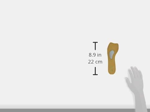 Pedag 121 Lady 3/4 Ultra Thin Leather Self Adhesive Insole for All Heels, Tan, Women's 8