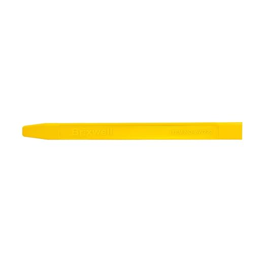 Chisel End Stick Tool, Plastic Construction, Yellow Finish, 7-7/8" Length, 5/8" Width, Non-Scratch Tool for Caulking, Sealant, Window Channels, Gaskets, Glazing, and Painting Applications - Pack of 5