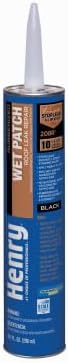 Henry Wet Patch Black Asphalt Roof Cement 11 oz