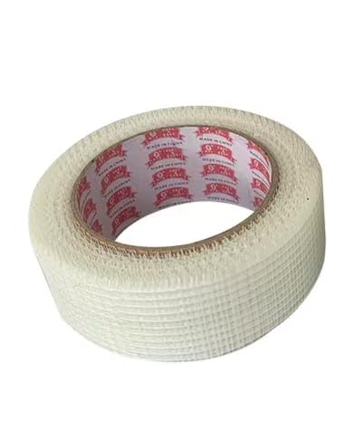 Fiberglass Drywall Joint Tape，Strong Self-Adhesive 100% Fiberglass Drywall Repair Tape for Wall Crack and Seam Patch,White (1.77inch x82feet)