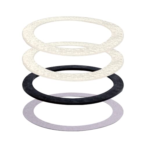 O-Ring Strainer Gasket Set, 2 EPE O-Ring Gasket, 1 Rubber Seal Ring and 1 Paper Washer Fits for 3-1/2 Inch VARNAHOME Kitchen Sink Drain