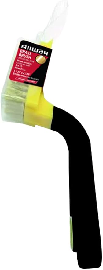 ALLWAY BB2 Soft-Grip Wide Brass Stripper Brush