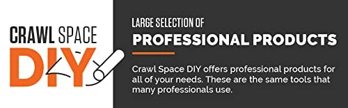 Crawlspace-DIY Vapor Barrier Tape, 12 Mil Easy-to-Use Polyethylene Moisture Vapor Barrier Seam Tape for Crawl Space, Repairs, Underlayment, Waterproof, 4" x 180'