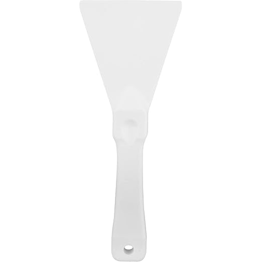 SPARTA Polypropylene Scraper Tool Food Safe Scraper for Removing Caked-On Residue in Commercial Kitchens, Plastic, 7.82 x 3 Inches, White