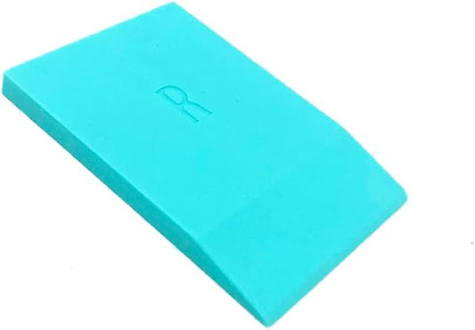 DGAGA 1 Pack of Mini Squeegees, Self Adhesive Silk Screen Stencil Squeegee Turquoise Silicone Screen Printing Tools for Applying Mesh Stencils Ink or Chalk Paste Scraper