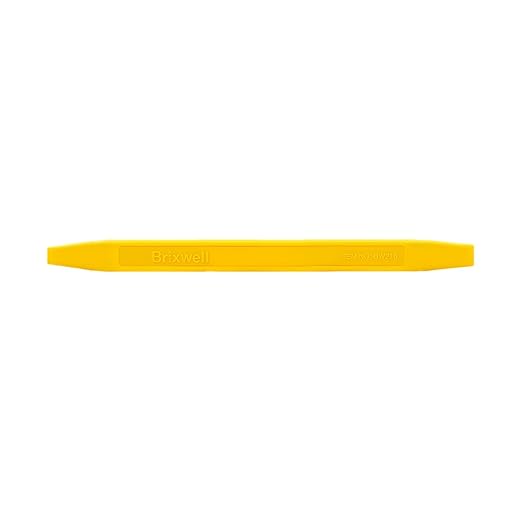 Tapered End Stick Tool, Plastic Construction, Yellow Finish, 7-7/8" Length, Non-Scratch Hand Tool for Caulk, Sealant, Vinyl Window Channels, Mixing, Glazing - Pack of 100