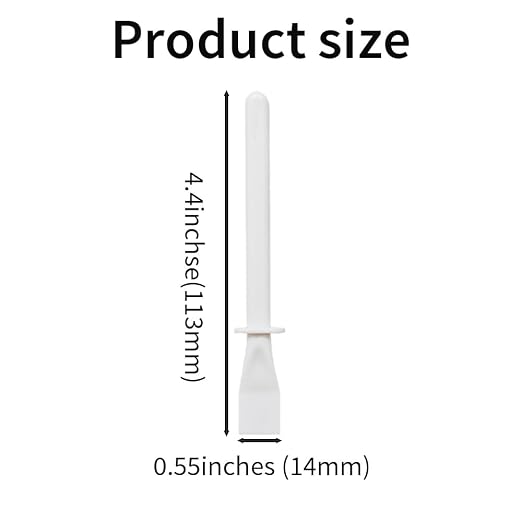 6Pcs White Plastic Glue Spreader Smear Plate Scraper Sticks Brushes Durable Flexible Easy to Clean Glue Applicator Spatula Kit Gap Filling Tool for Woodworking Leather Adhesive Projects