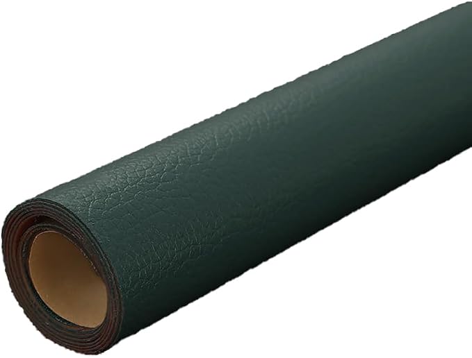 Olive Green Leather Repair Patch, 53.9 x 13.7 Inch Self Adhesive Leather Repair Tape, Large Vinyl Leather Repair Kit for Furniture, Car Seats, Sofats, Couch, Office Chair