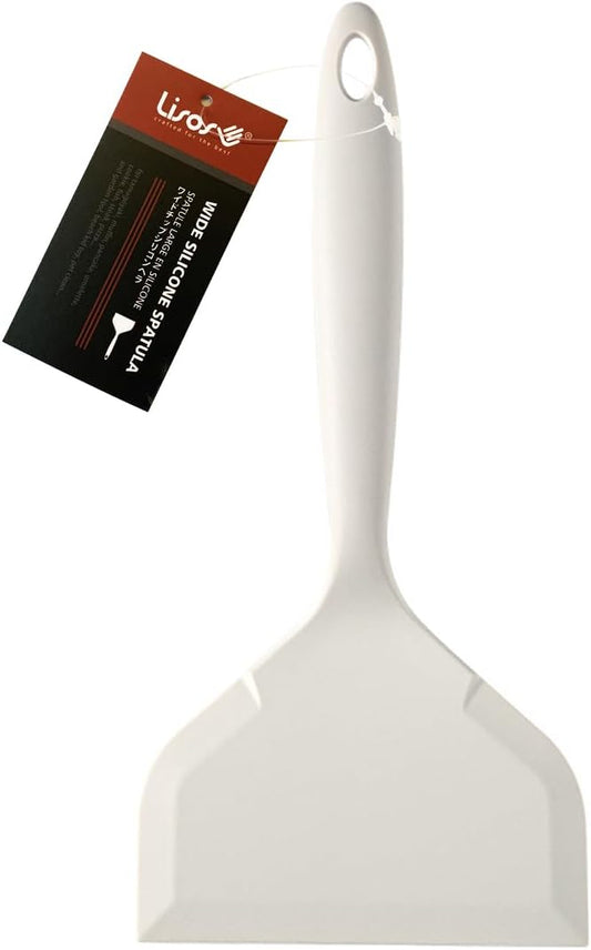 Tamagoyaki Spatula，Nonstick Pancake Shovel，Silicone Omelette Spatulas for Egg, Cookie, Omelette, Fish, Burgers (White)