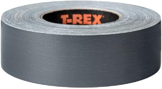 T-Rex Tape Heavy Duty Duct Tape with UV Resistant & Waterproof Backing for Ferociously Strong Repairs, 1.88" x 30 yd, Gunmetal Gray, 2 Rolls
