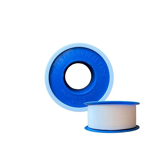 Teflon Tape 3/4 Inch x 520” – PTFE Thread Seal Tape for Plumbers, Pipe Fittings, Air & Water Lines – Leak-Proof, Non-Stick, Easy to Apply (25)