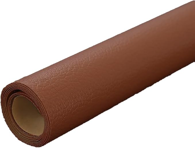 Coffee Leather Repair Patch, 53.9 x 19.6 Inch Self Adhesive Leather Repair Tape, Large Vinyl Leather Repair Kit for Furniture, Car Seats, Sofats, Couch, Office Chair