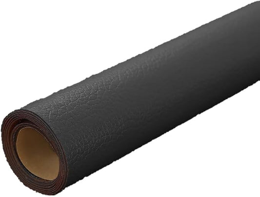 Black Leather Repair Patch, 53.9 x 19.6 Inch Self Adhesive Leather Repair Tape, Large Vinyl Leather Repair Kit for Furniture, Car Seats, Sofats, Couch, Office Chair