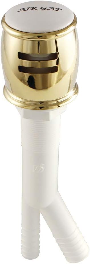 Kingston Brass K511PB Heritage Dishwasher Air Gap, Polished Brass