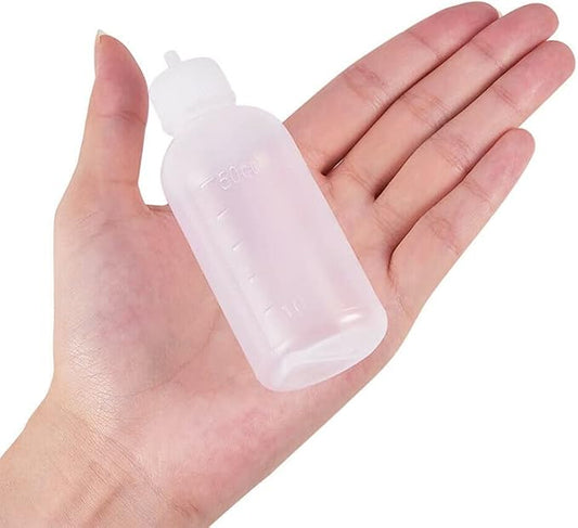 FJNATINH 50cc Glue Squeeze Bottle, Precision Tips Applicator Bottles, 5 Pack