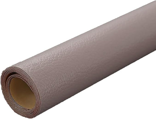 Gray Leather Repair Patch, 53.9 x 13.7 Inch Self Adhesive Leather Repair Tape, Large Vinyl Leather Repair Kit for Furniture, Car Seats, Sofats, Couch, Office Chair